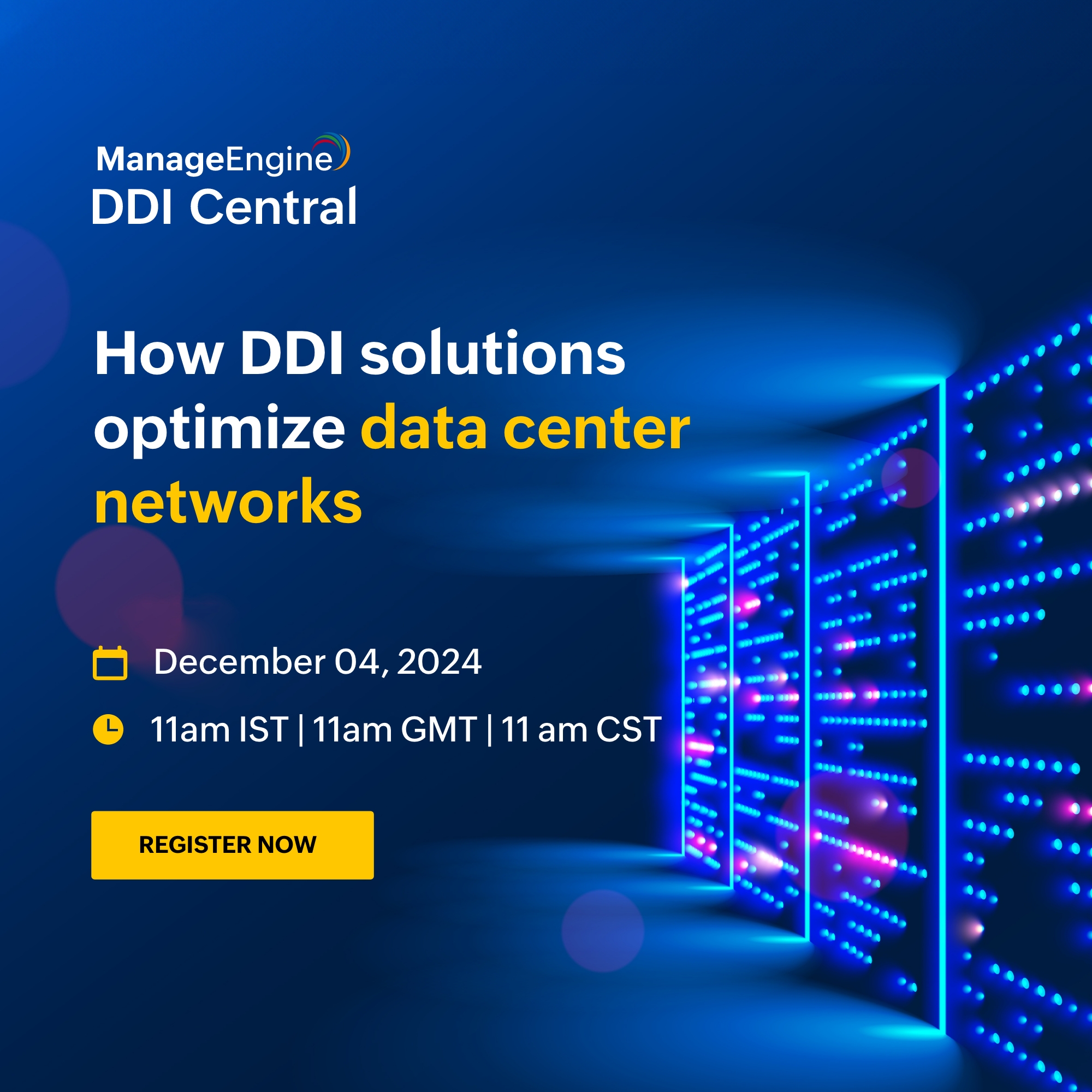 Live Webinar- How DDI solutions optimize data center networks