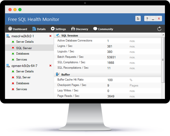 SQL Performance Monitoring - ManageEngine Free Tools