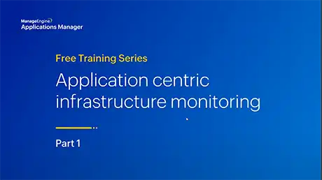 Application-centric infrastructure monitoring